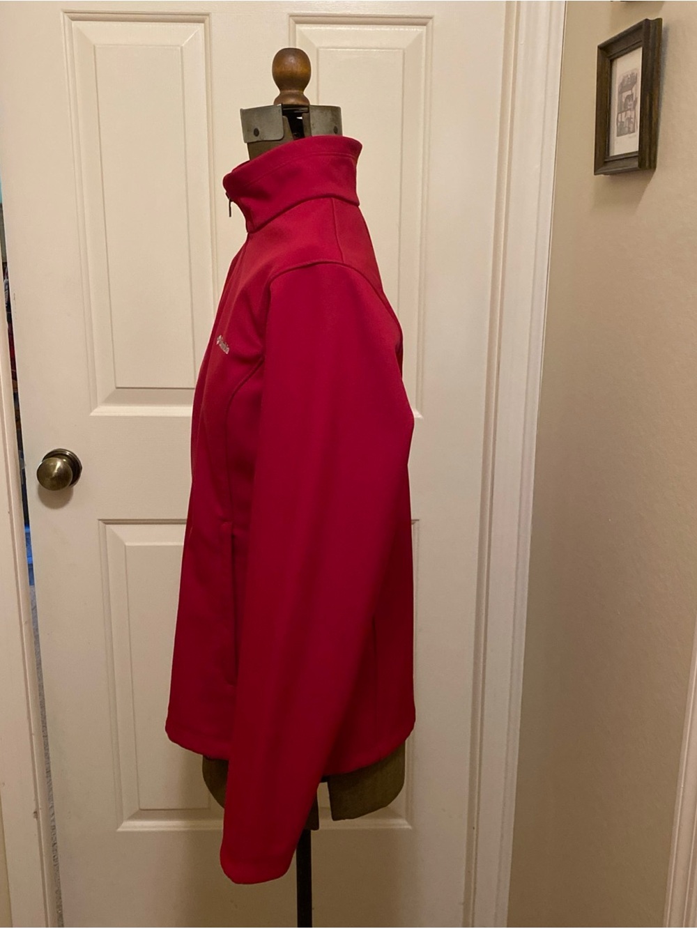 Columbia WOMENS Raspberry-Red Full-Zip Softshell Jacket - Picture 4 of 16